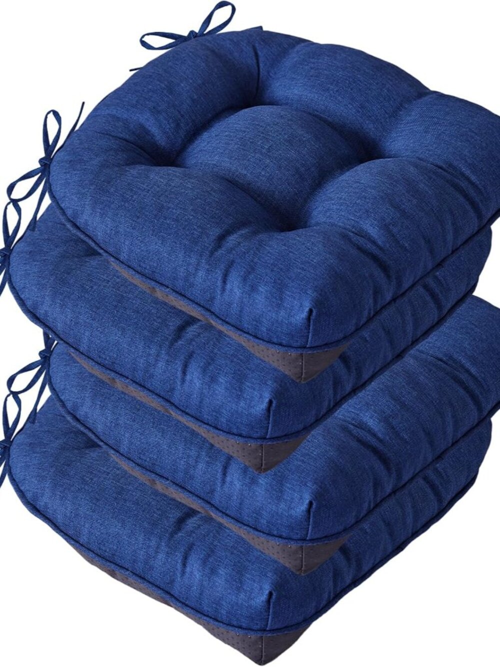 Chair Cushions for Dining Chairs, 15.5" x 15.5" x 4", Navy Blue